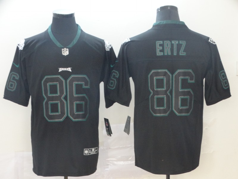 Men's Philadelphia Eagles #86 Zach Ertz Black Jersey